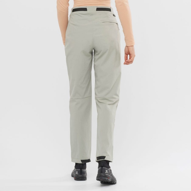 Women's Salomon OUTRACK Pants Beige | IN3235PJJ