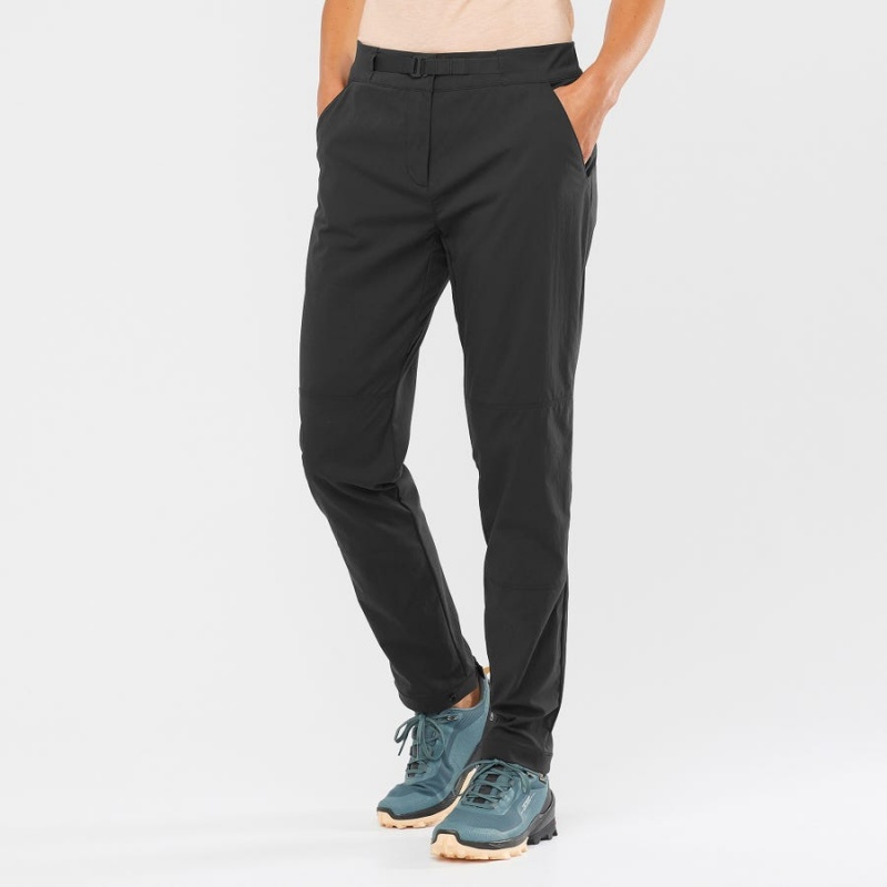 Women's Salomon OUTRACK Pants Black | IN3234OKI