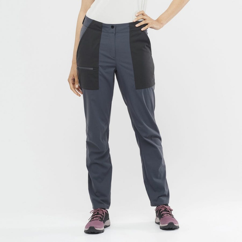 Women's Salomon OUTRACK Pants Grey | IN3240FDN