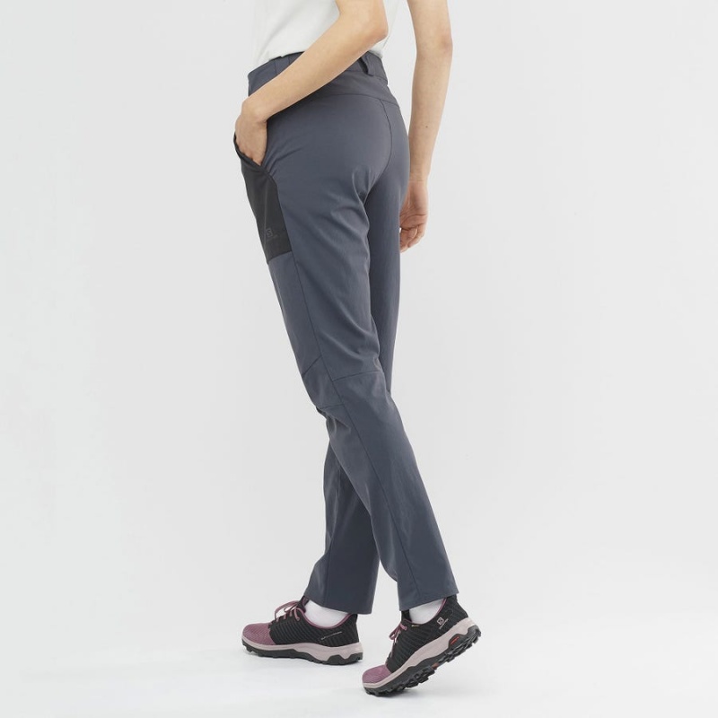 Women's Salomon OUTRACK Pants Grey | IN3240FDN