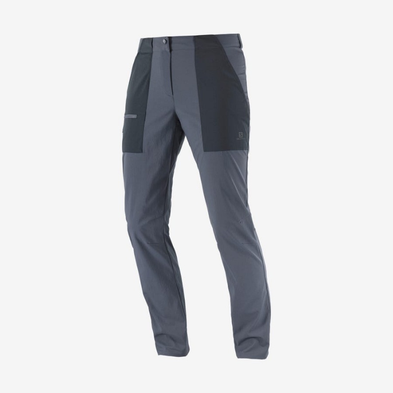 Women\'s Salomon OUTRACK Pants Grey | IN3240FDN