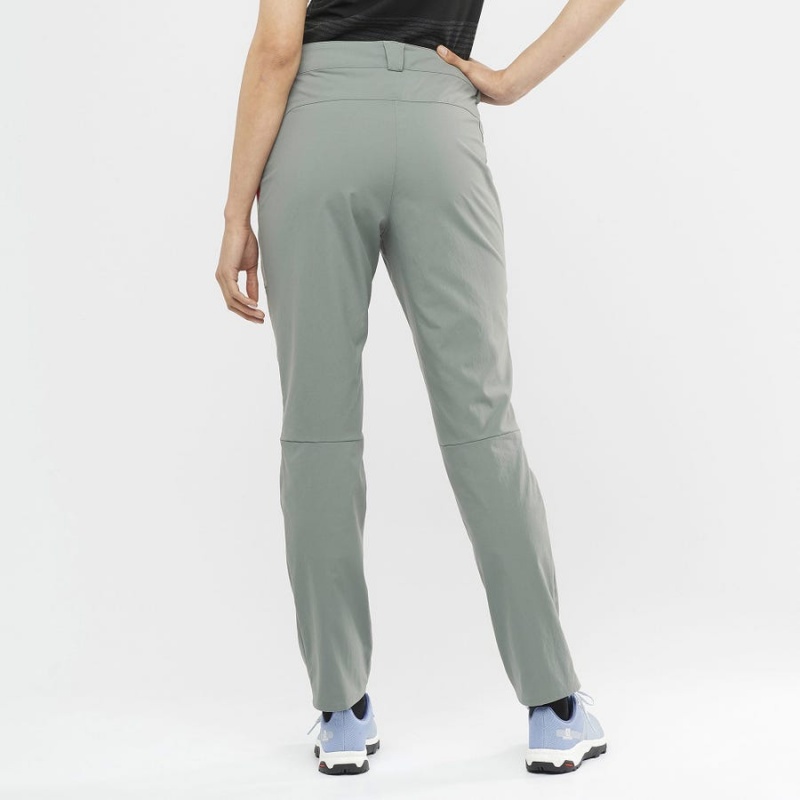 Women's Salomon OUTRACK Pants Olive | IN3241GSO