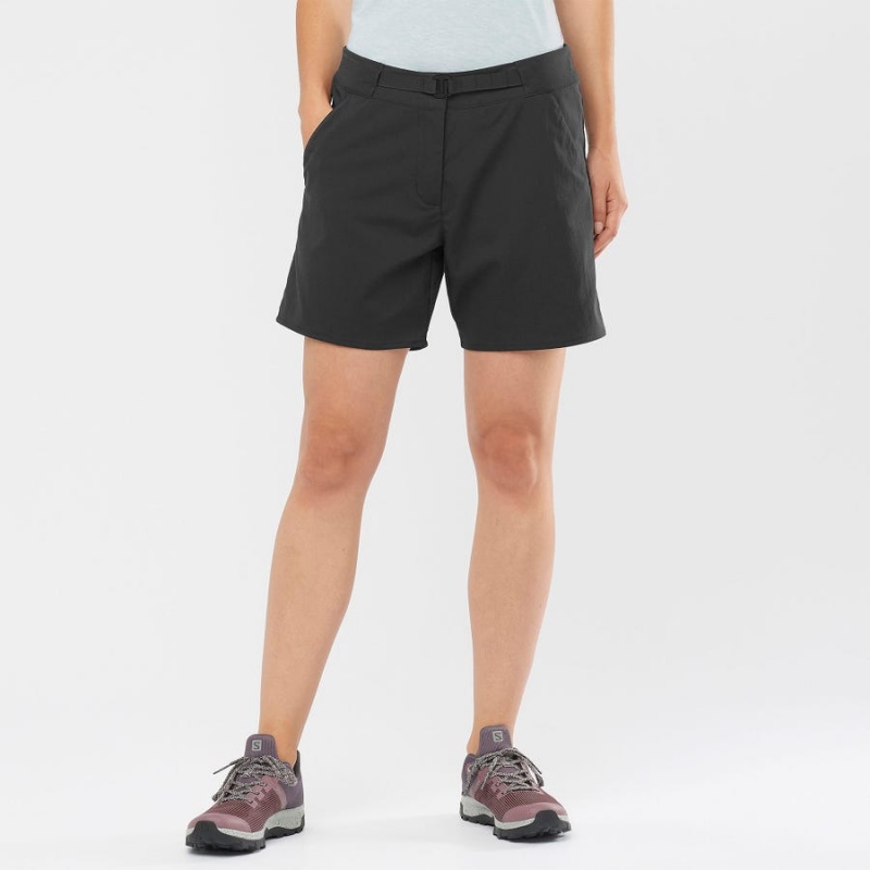 Women's Salomon OUTRACK Shorts Black | IN3263SGL