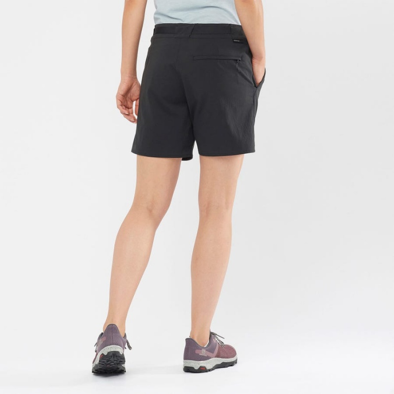 Women's Salomon OUTRACK Shorts Black | IN3263SGL