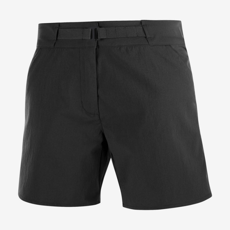 Women\'s Salomon OUTRACK Shorts Black | IN3263SGL