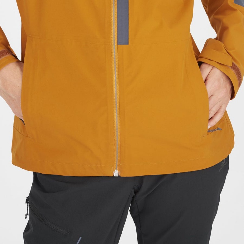 Women's Salomon OUTRACK WATERPROOF 2.5L Jackets Orange | IN3144CTV