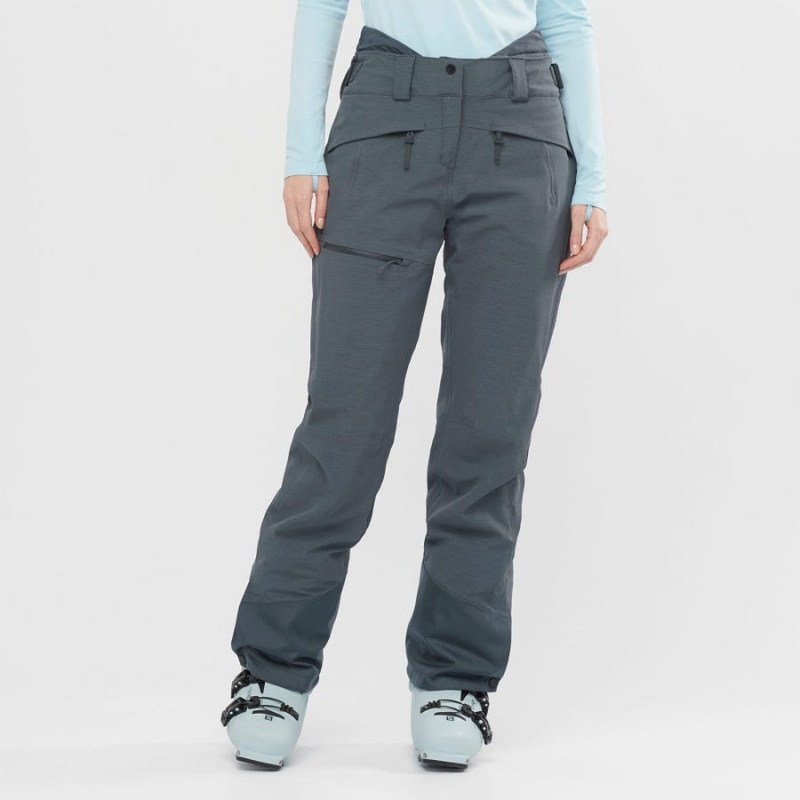 Women's Salomon PROOF LIGHT Ski Pants Grey | IN3290SGL