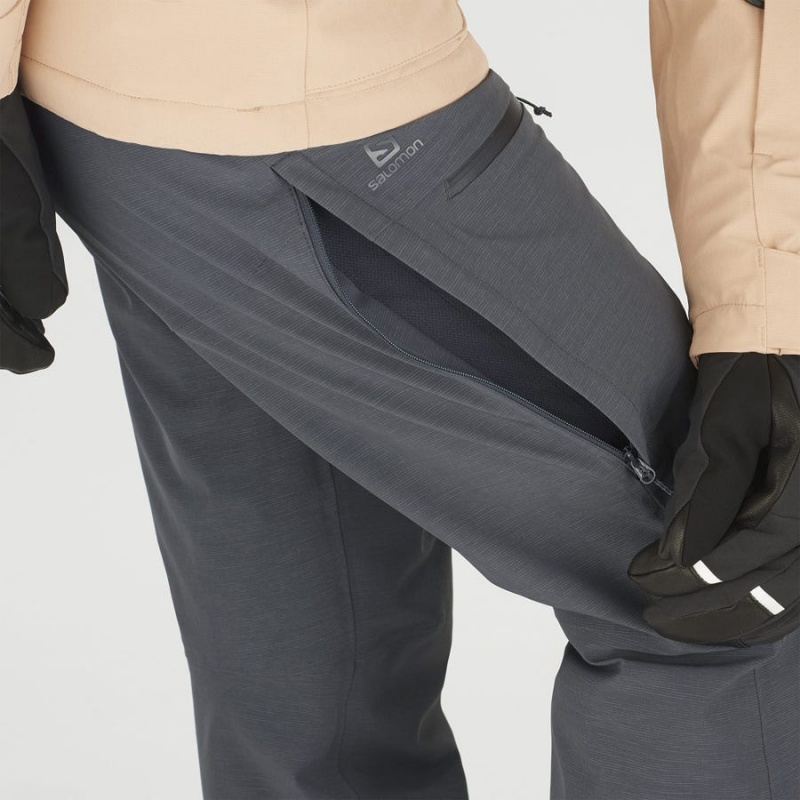 Women's Salomon PROOF LIGHT Ski Pants Grey | IN3290SGL