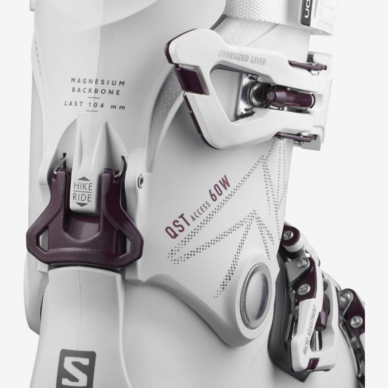 Women's Salomon QST ACCESS 60 Ski Boots White | IN3546OKI