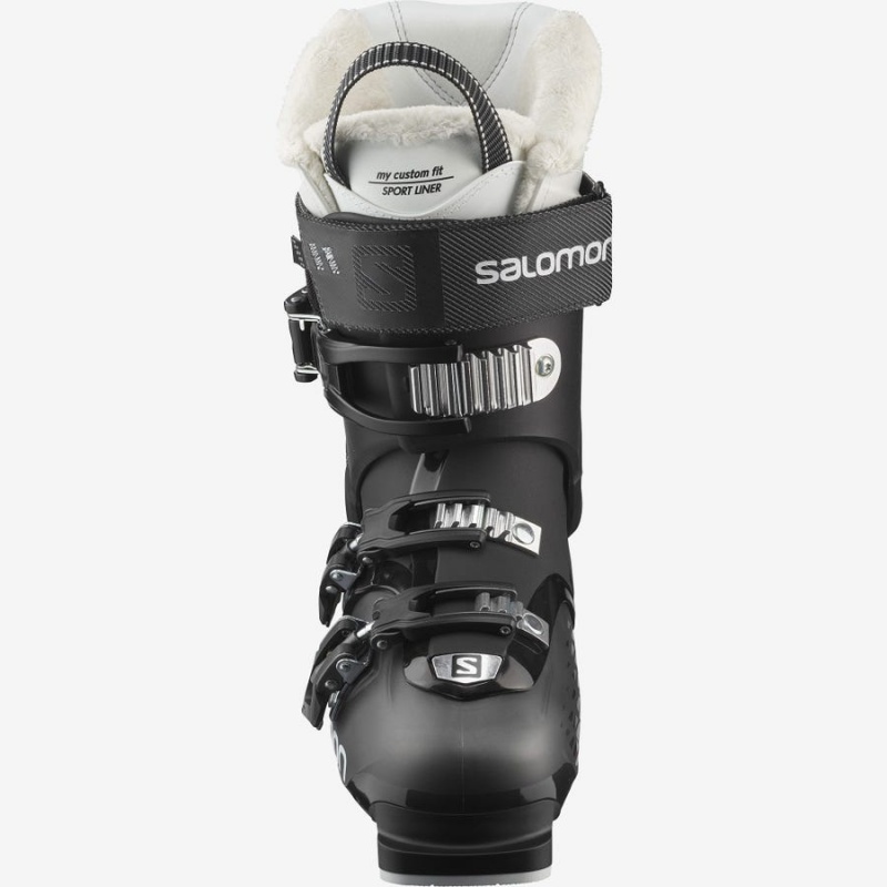 Women's Salomon QST ACCESS 80 CH Ski Boots Black / White | IN3551DFM