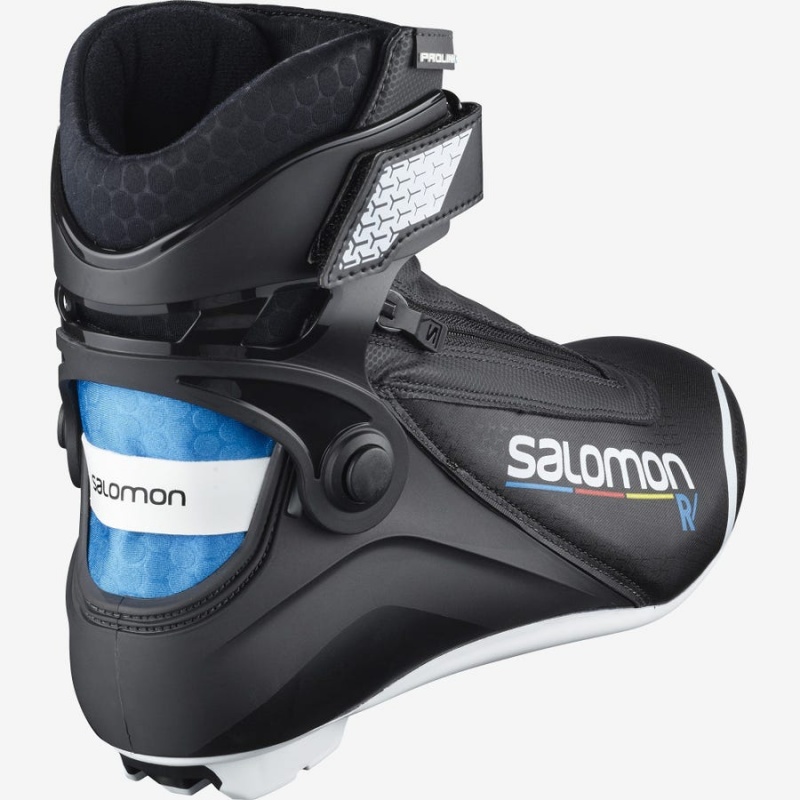 Women's Salomon R/PROLINK Ski Boots Black / Blue | IN3574AHK