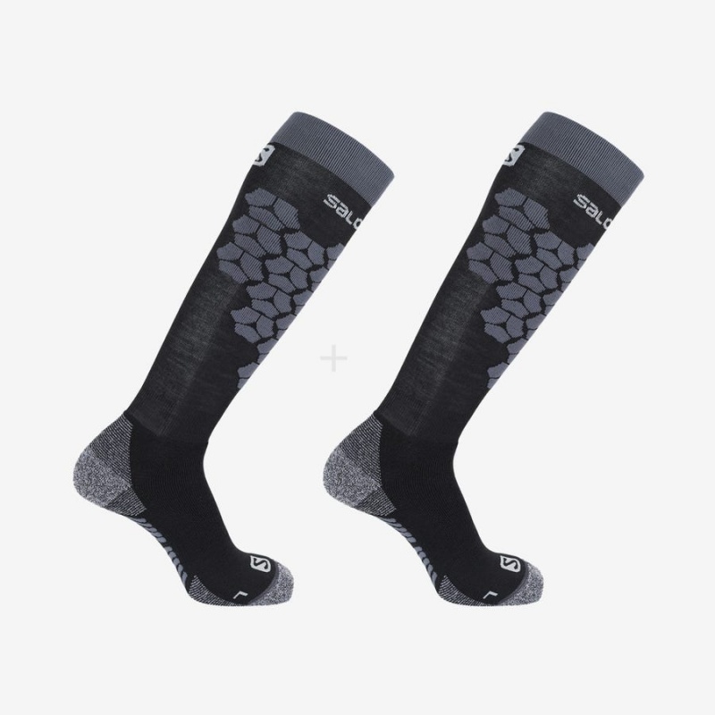 Women's Salomon S/ACCESS 2-PACK Socks Black | IN3489RVD