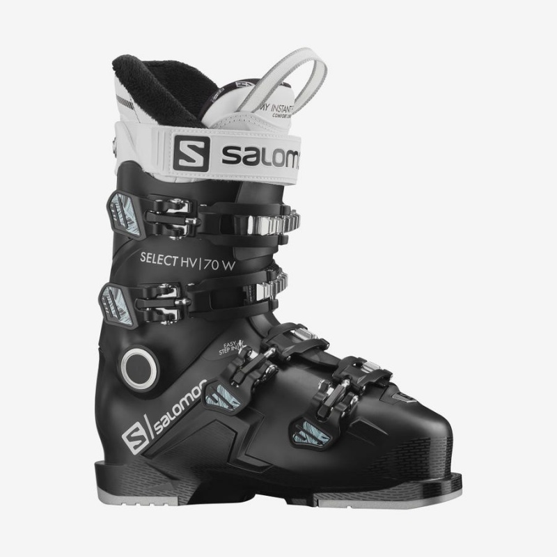 Women\'s Salomon SELECT HV 70 Ski Boots Black / White | IN3545ILH