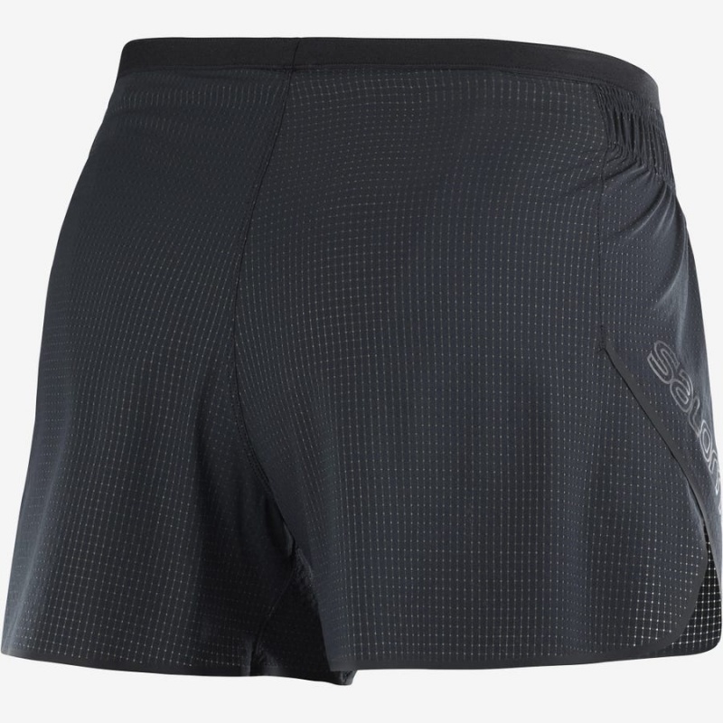 Women's Salomon SENSE AERO 3'' Shorts Black | IN3285ILH