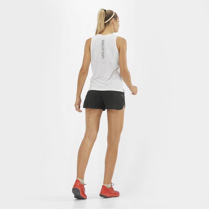 Women's Salomon SENSE AERO 3'' Shorts Black | IN3285ILH