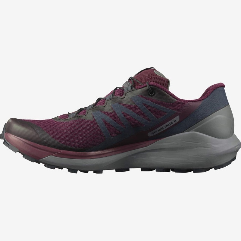 Women's Salomon SENSE RIDE 4 Trail Running Shoes Purple | IN2876FDN