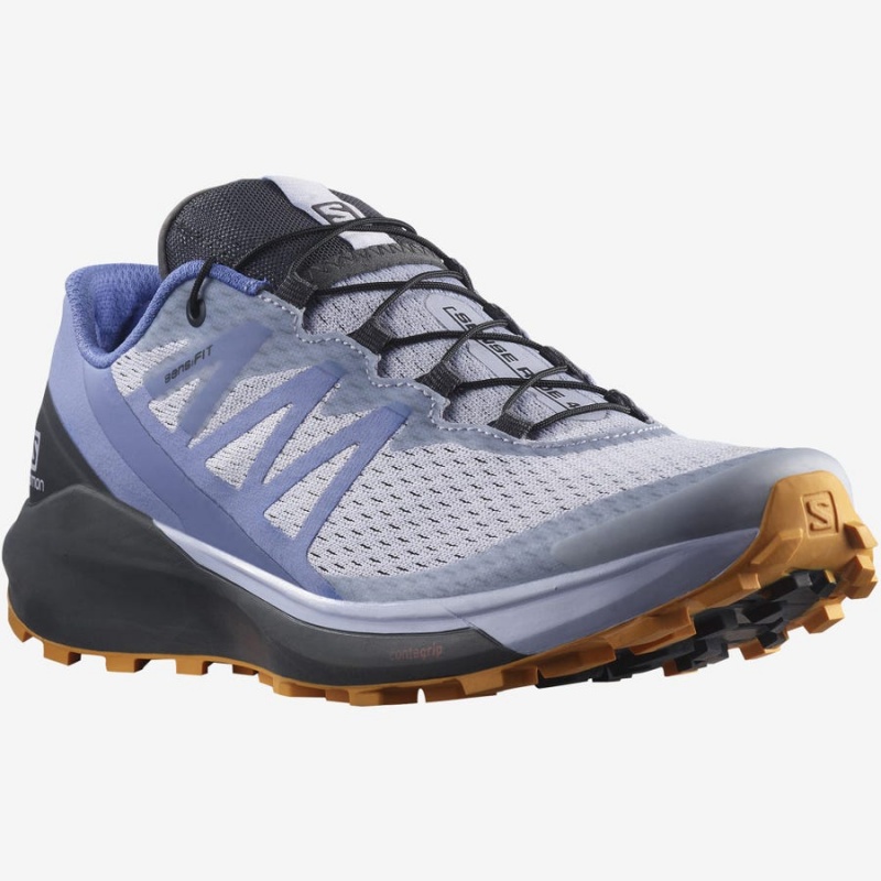 Women's Salomon SENSE RIDE 4 Trail Running Shoes Blue | IN2877GSO