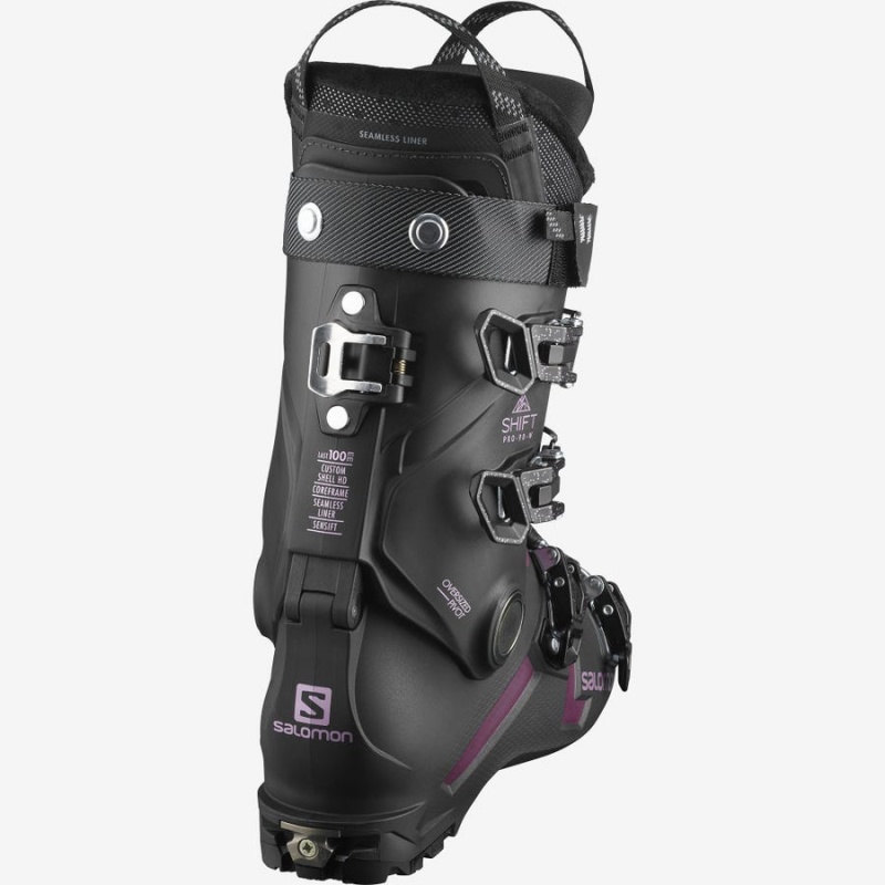 Women's Salomon SHIFT PRO 90 AT Ski Boots Black | IN3541RVD