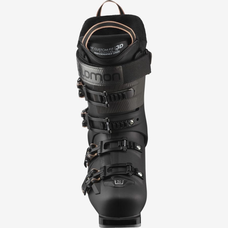 Women's Salomon S/MAX 100 Ski Boots Black | IN3558ZUT