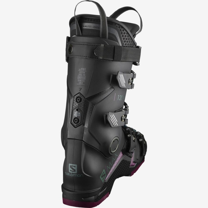 Women's Salomon S/MAX 120 Ski Boots Black | IN3560CTV