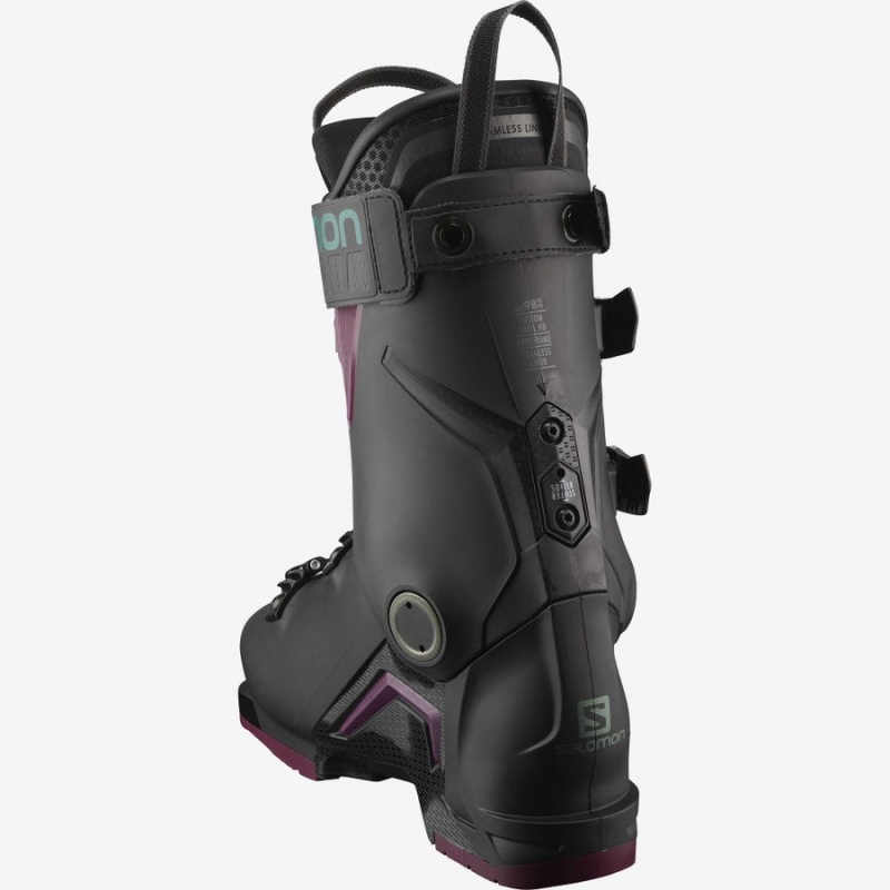 Women's Salomon S/MAX 120 Ski Boots Black | IN3560CTV