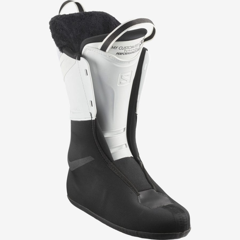 Women's Salomon S/MAX 80 Ski Boots Black / White | IN3547PJJ