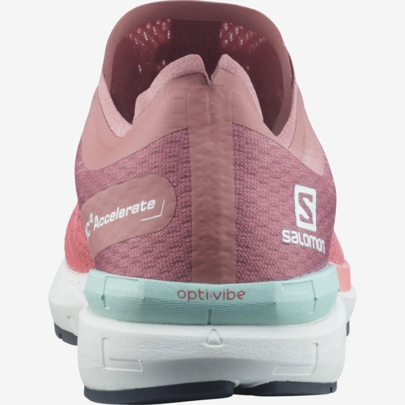 Women's Salomon SONIC 4 Accelerate Running Shoes Pink | IN2899SGL