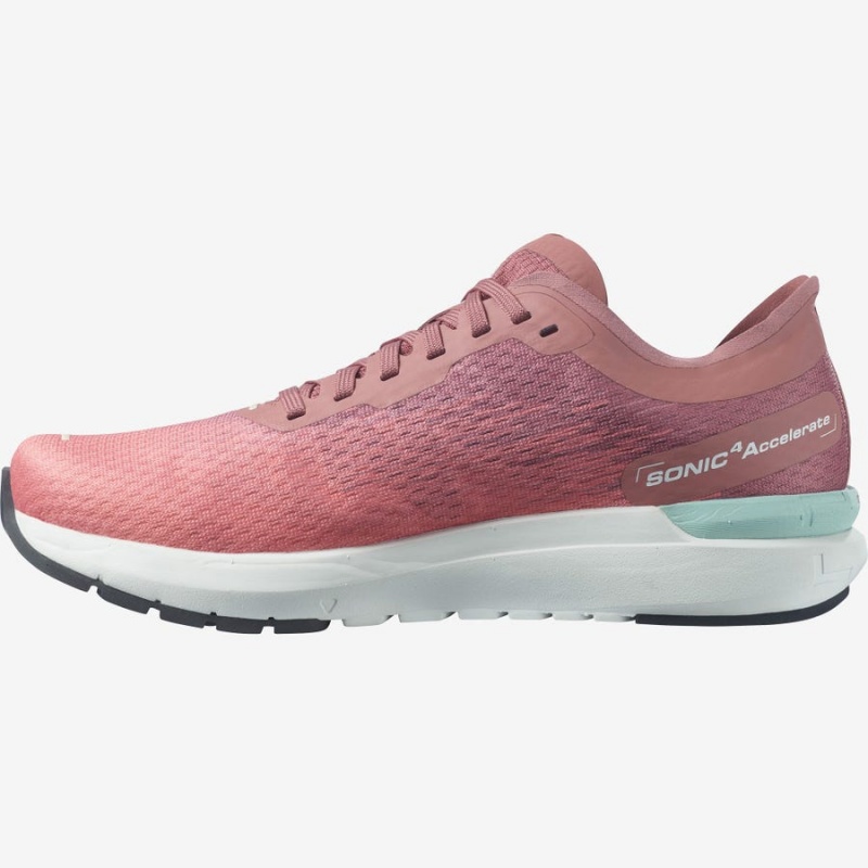 Women's Salomon SONIC 4 Accelerate Running Shoes Pink | IN2899SGL