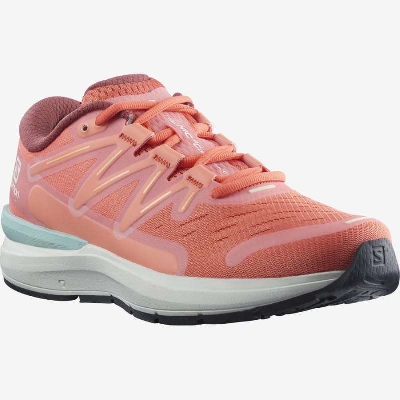 Women's Salomon SONIC 4 Confidence Running Shoes Pink | IN2900DFM