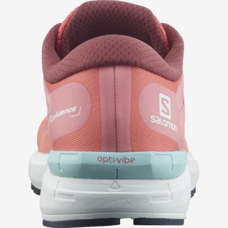 Women's Salomon SONIC 4 Confidence Running Shoes Pink | IN2900DFM