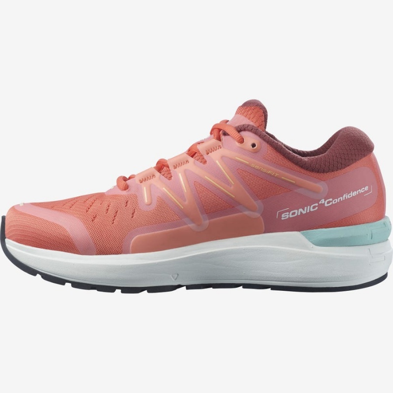 Women's Salomon SONIC 4 Confidence Running Shoes Pink | IN2900DFM