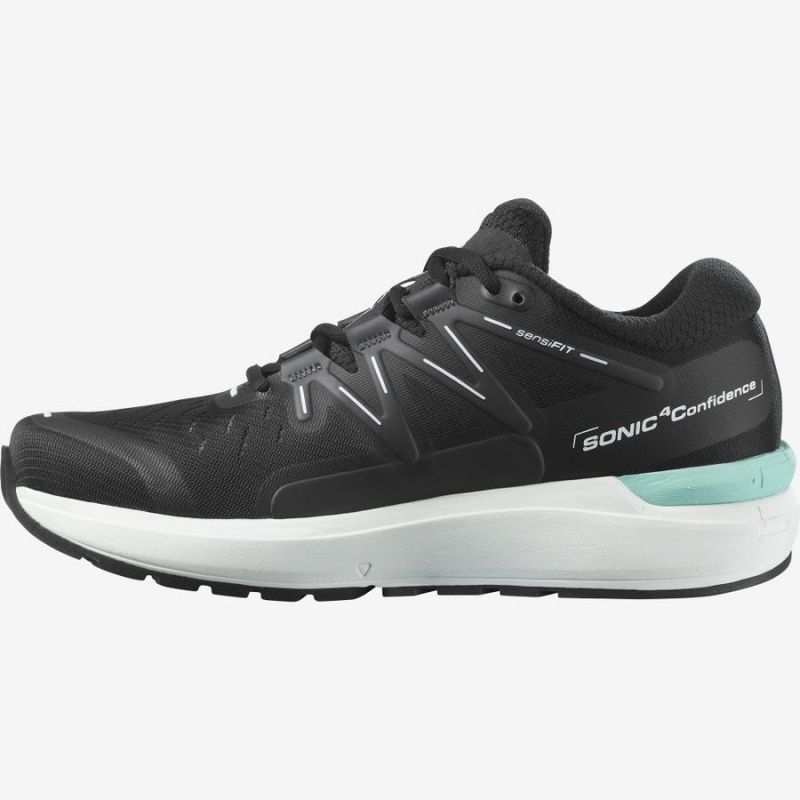 Women's Salomon SONIC 4 Confidence Running Shoes Black | IN2902GSO