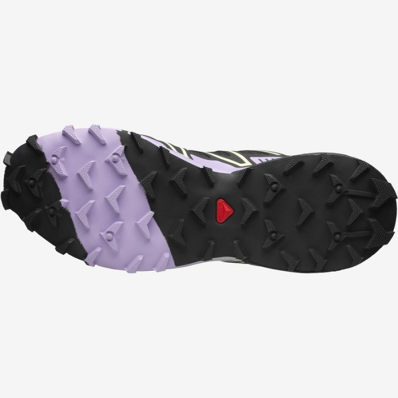 Women's Salomon SPEEDCROSS 3 Sneakers Black / Purple | IN2968EBC