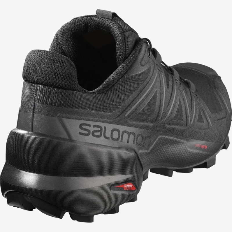 Women's Salomon SPEEDCROSS 5 Trail Running Shoes Black | IN2880KOR