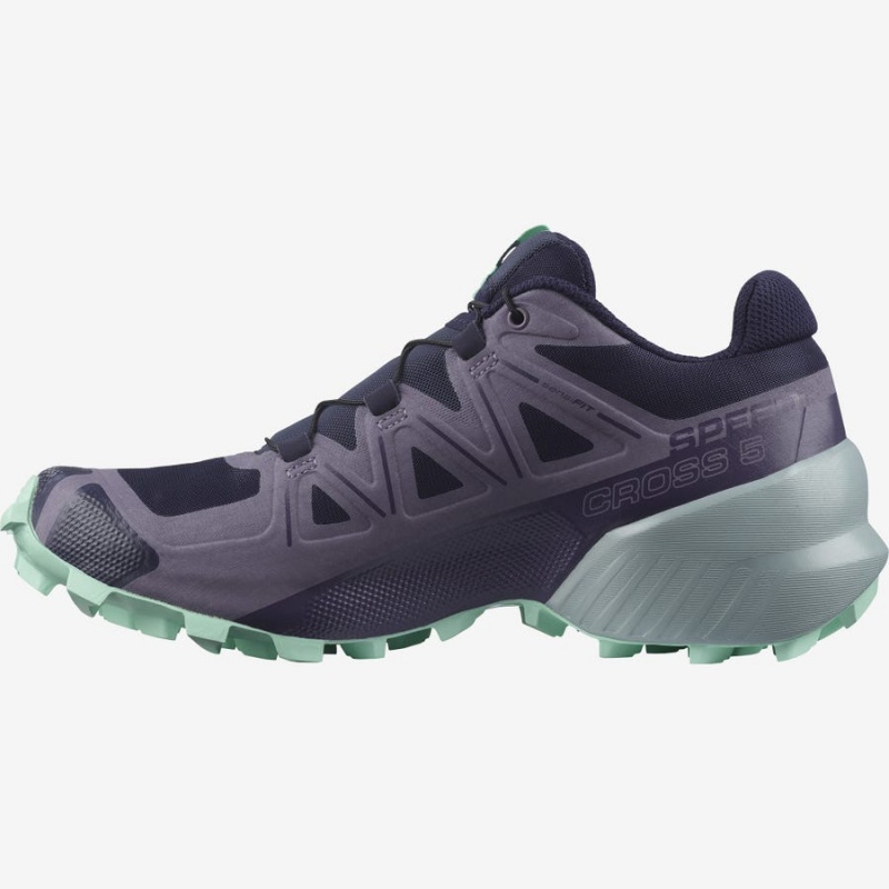 Women's Salomon SPEEDCROSS 5 Trail Running Shoes Purple | IN2884CTV