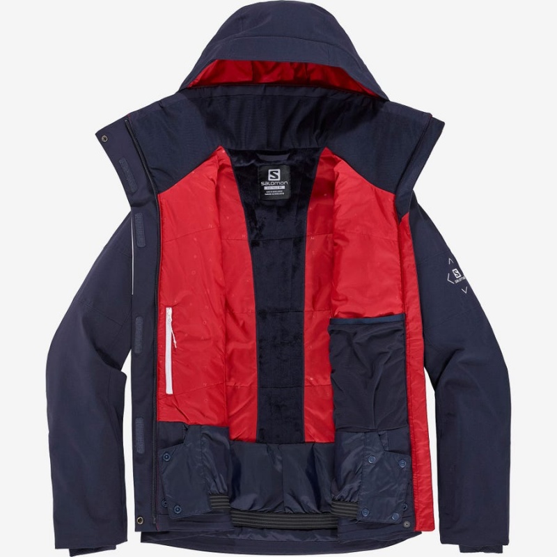 Women's Salomon SPEED INSULATED Jackets Navy | IN3185AHK