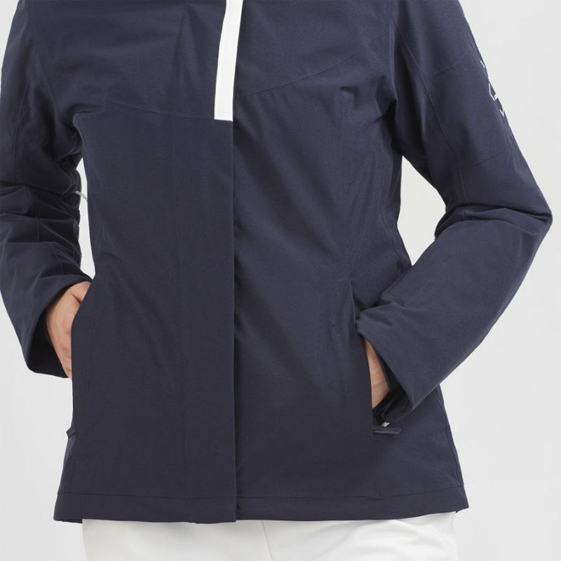 Women's Salomon SPEED INSULATED Jackets Navy | IN3185AHK