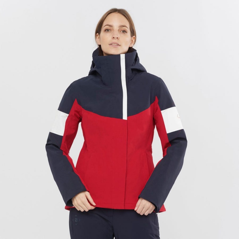 Women's Salomon SPEED INSULATED Jackets Red | IN3186SGL