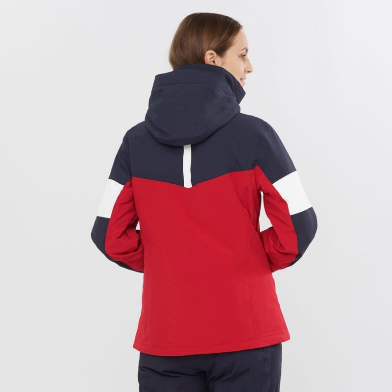 Women's Salomon SPEED INSULATED Jackets Red | IN3186SGL