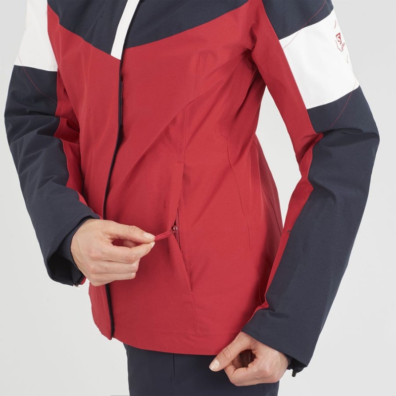 Women's Salomon SPEED INSULATED Jackets Red | IN3186SGL