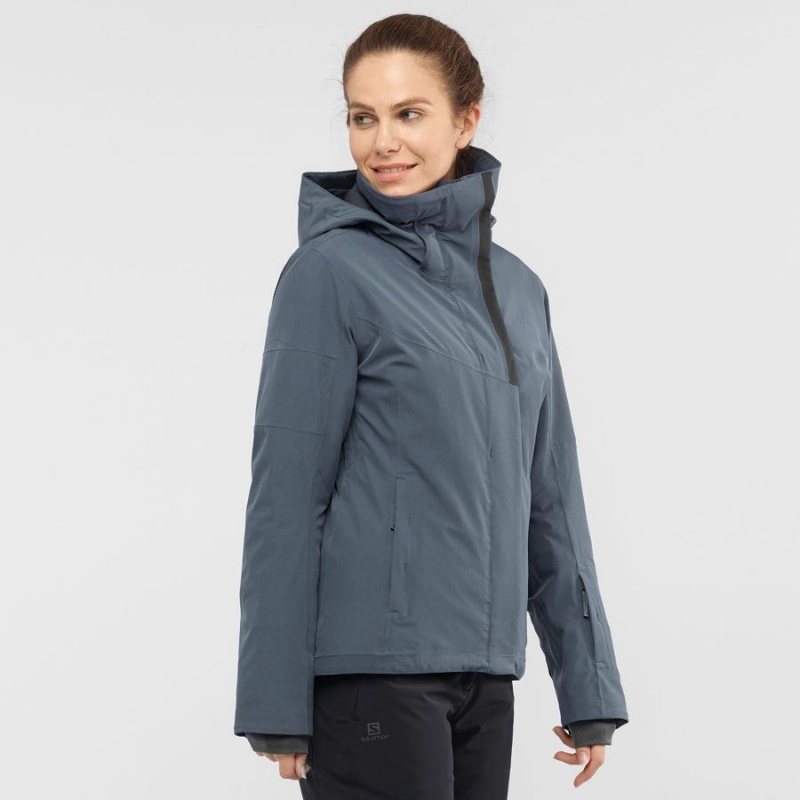 Women's Salomon SPEED INSULATED Jackets Silver | IN3183PJJ