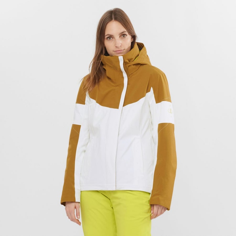 Women's Salomon SPEED INSULATED Jackets White | IN3188FDN