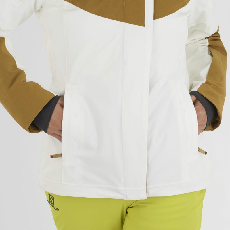 Women's Salomon SPEED INSULATED Jackets White | IN3188FDN