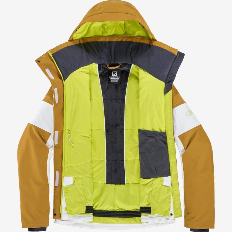 Women's Salomon SPEED Ski Jackets White | IN3210AHK