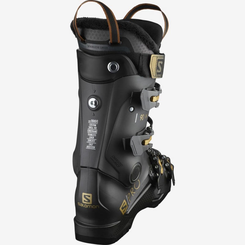 Women's Salomon S/PRO 90 Ski Boots Black | IN3554HAP