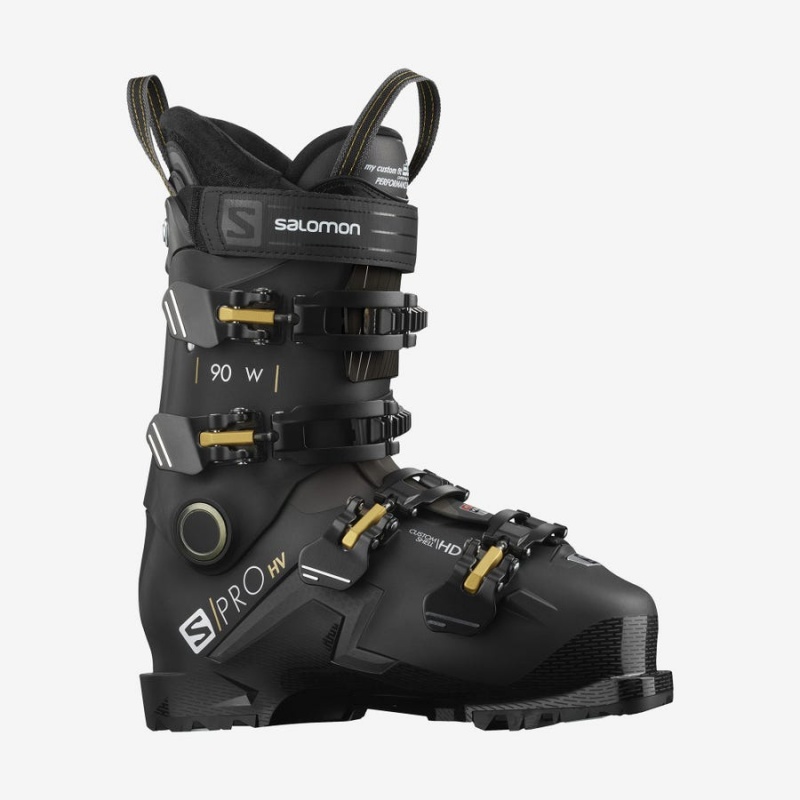 Women\'s Salomon S/PRO HV 90 Ski Boots Black | IN3561VRW