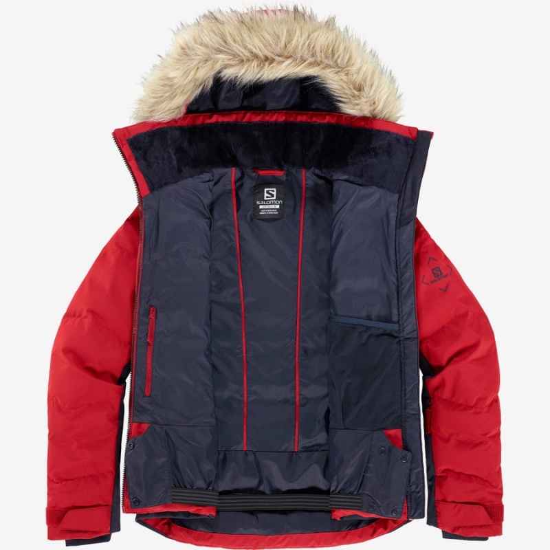 Women's Salomon STORMCOZY Ski Jackets Red | IN3214GSO