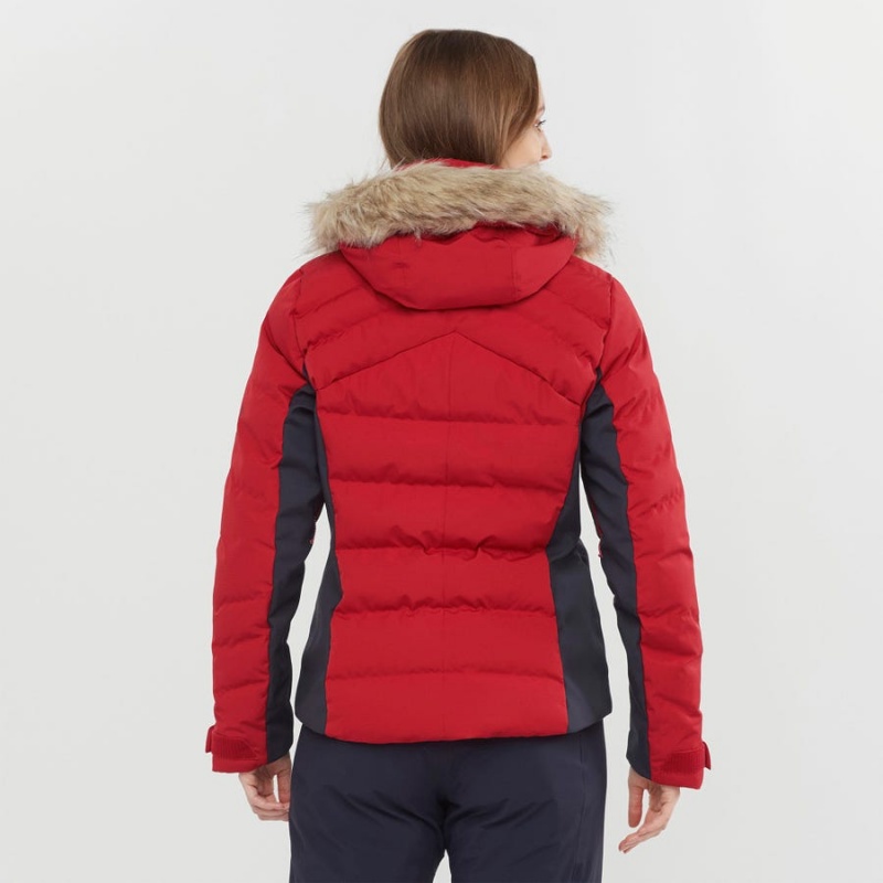 Women's Salomon STORMCOZY Ski Jackets Red | IN3214GSO