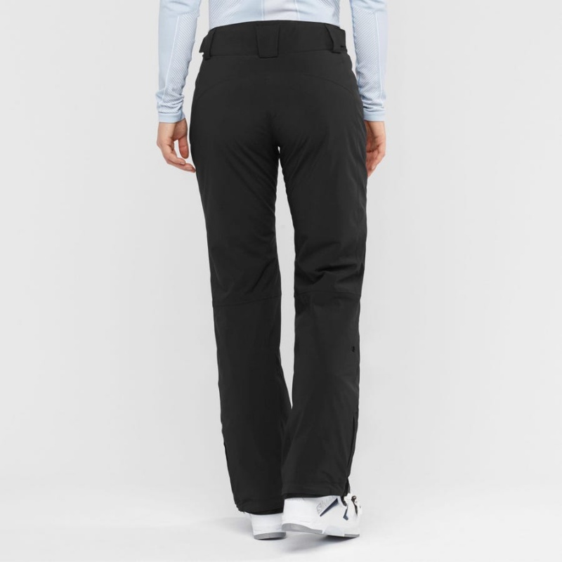 Women's Salomon THE BRILLIANT Ski Pants Black | IN3306WNB