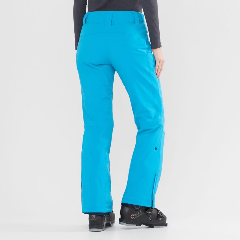 Women's Salomon THE BRILLIANT Ski Pants Blue | IN3307AHK